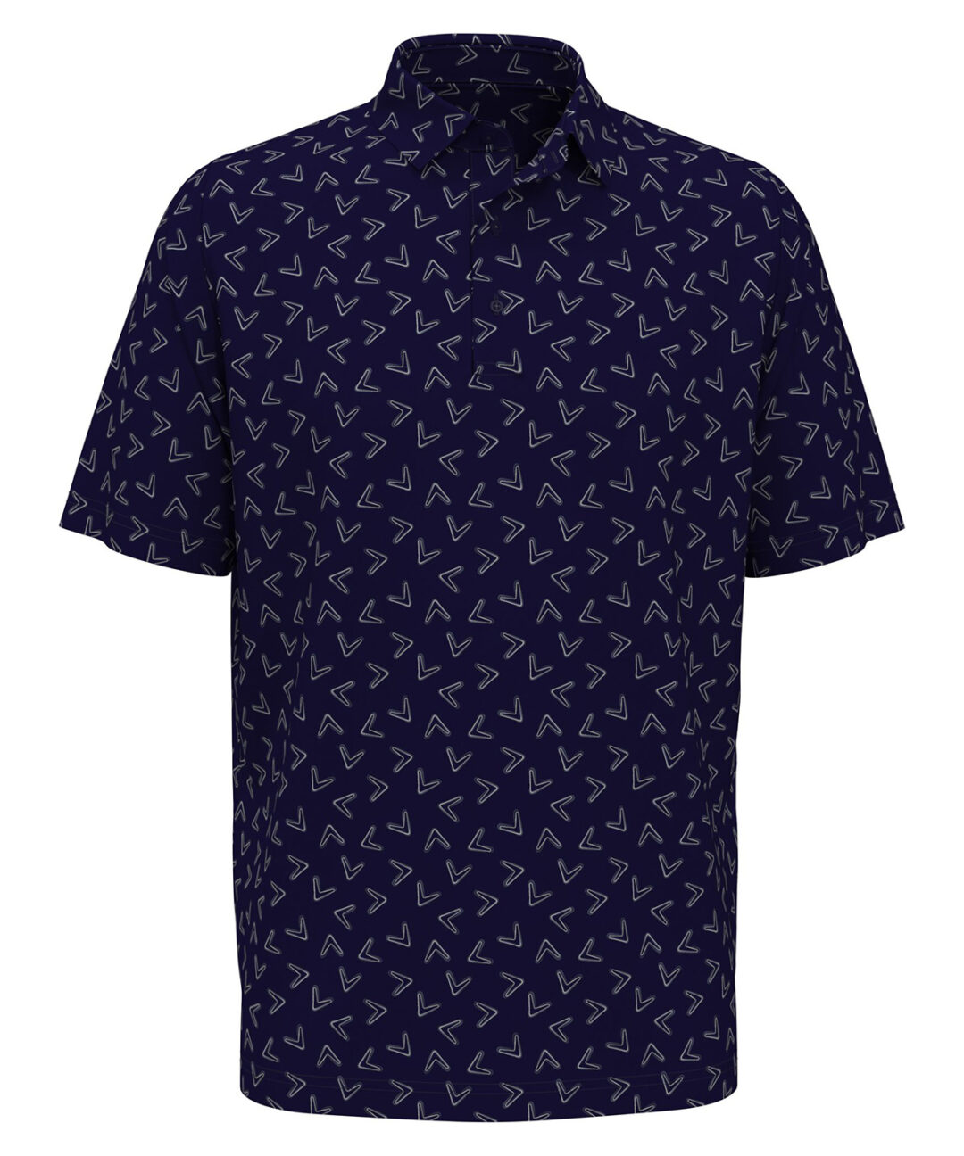Callaway All over large chev printed polo CW035, Vivid Promotion Workwear
