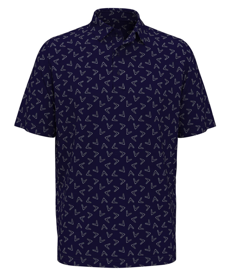 Alternative view of Callaway All over large chev printed polo CW035