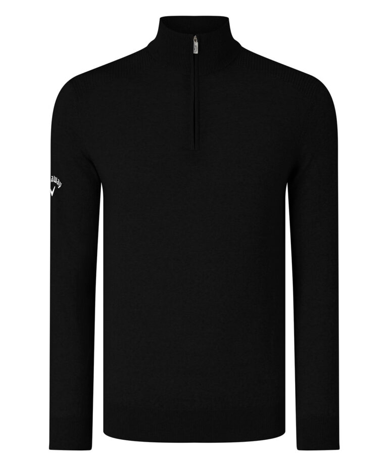 Alternative view of Callaway Ribbed Zip Merino Sweater CW075