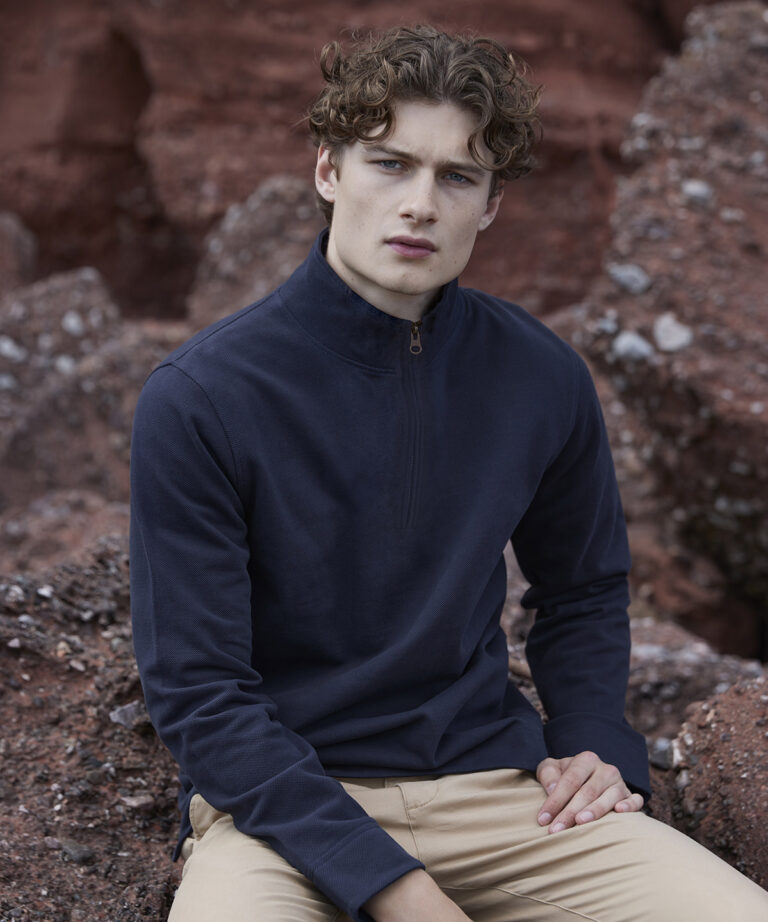 Front Row Premium piqu 1 4 zip top FR045, Vivid Promotion Workwear