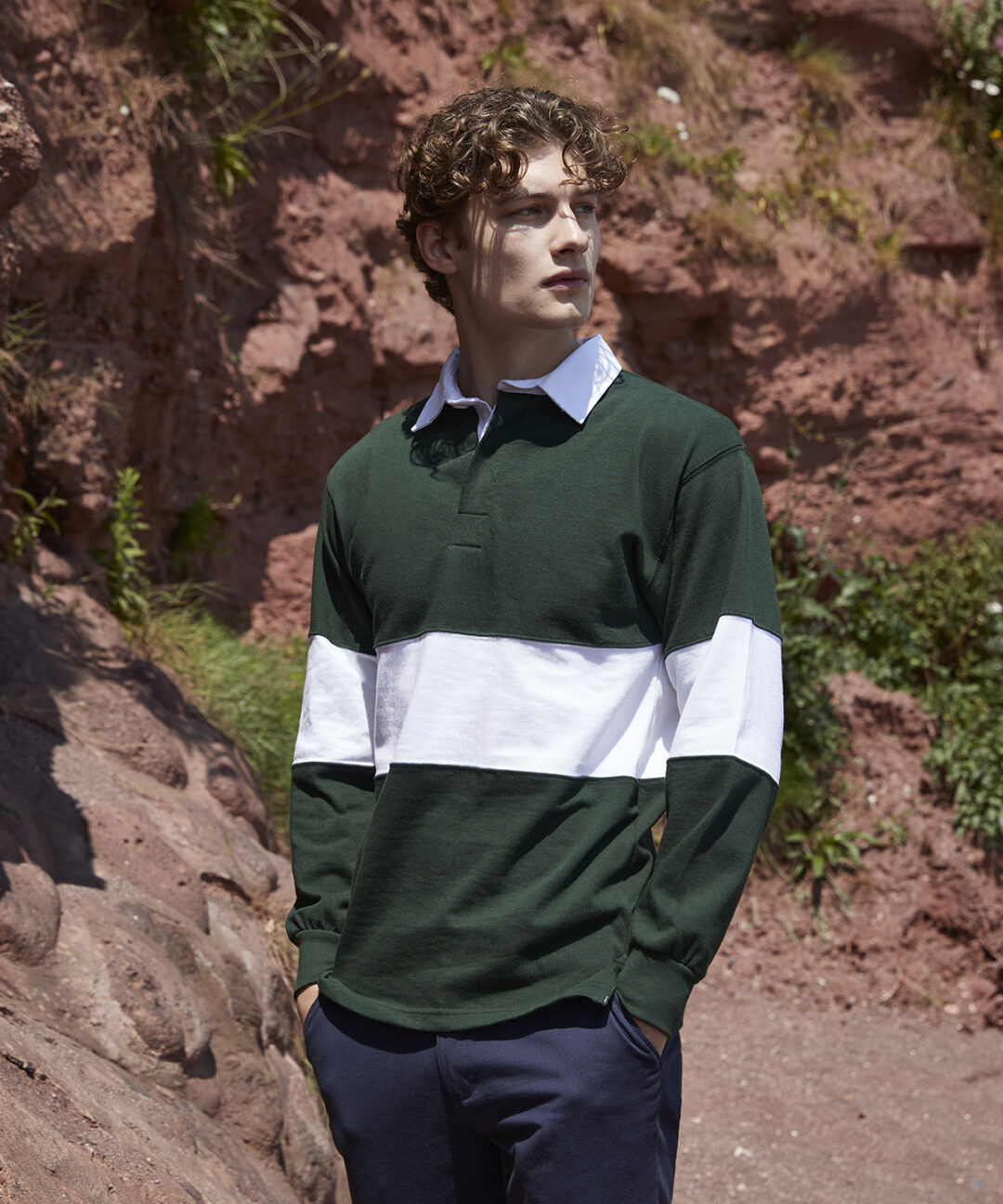 Front Row Panelled rugby shirt FR07M, Vivid Promotion Workwear