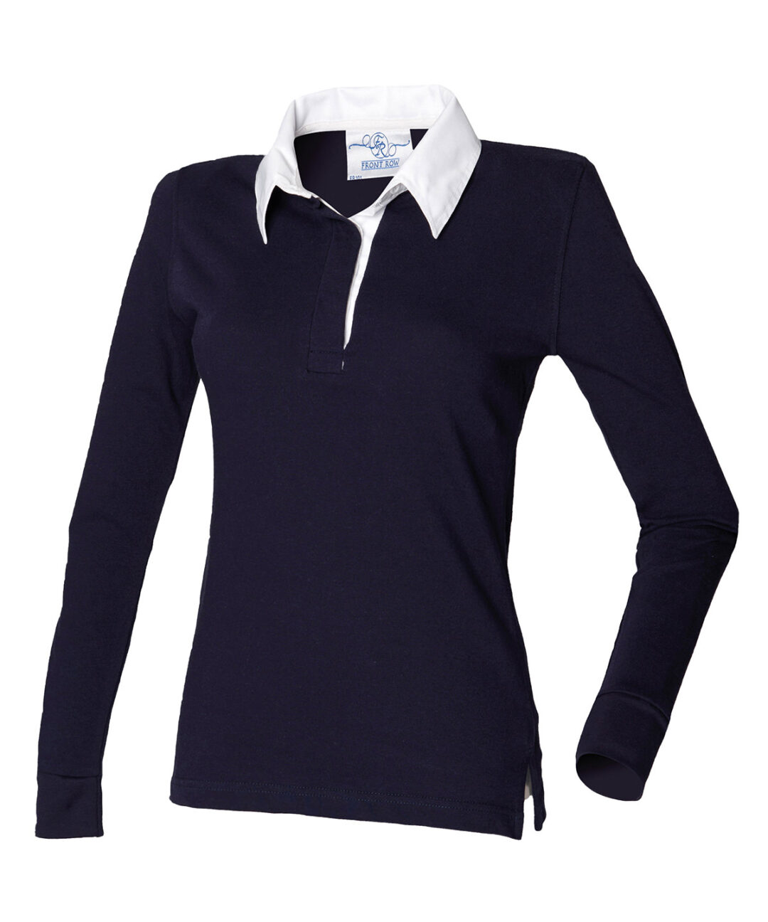 Front Row Women&#8217;s long sleeve plain rugby shirt FR101, Vivid Promotion Workwear