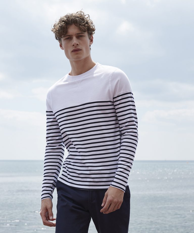 Front Row - Long Sleeve Breton Striped T FR134