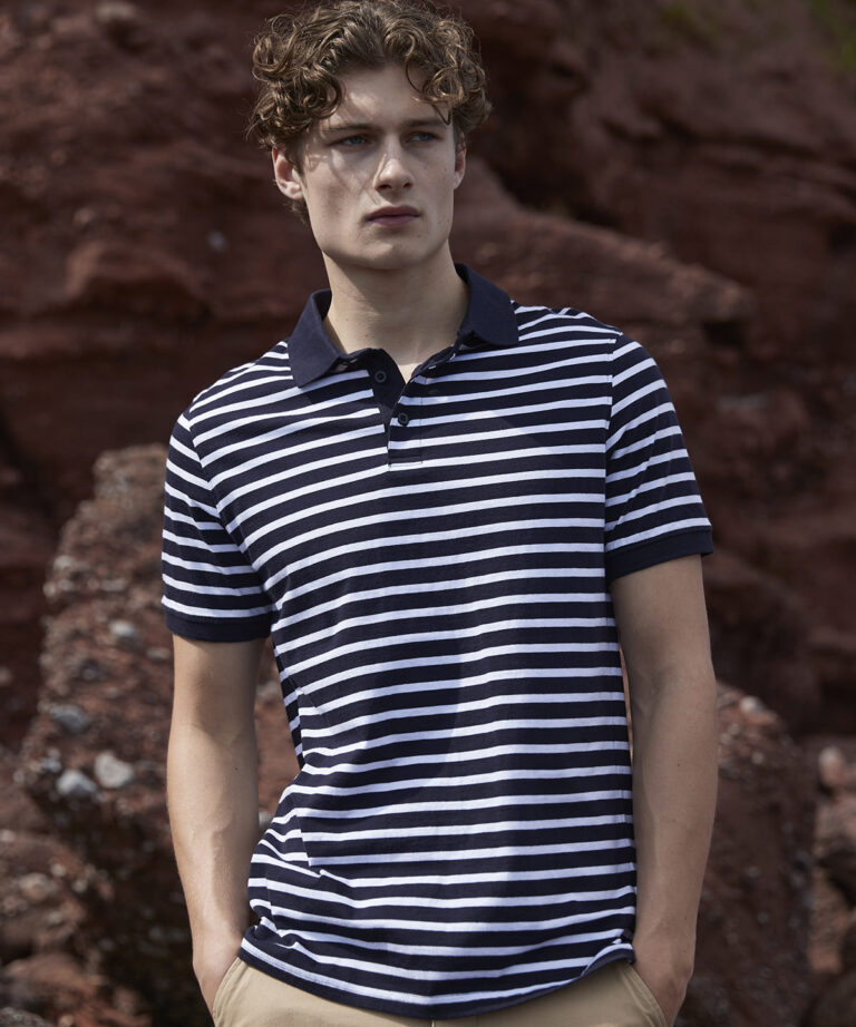 Front Row Striped Jersey polo shirt FR230