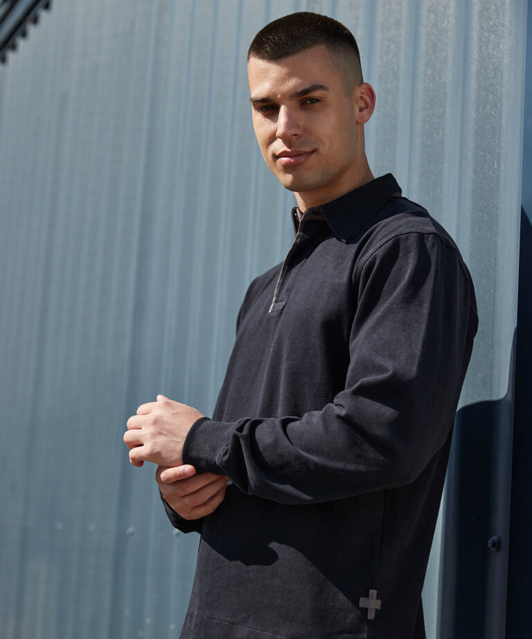 Front Row Super soft long sleeve rugby shirt FR43M, Vivid Promotion Workwear Front Row Super soft long sleeve rugby shirt FR43M, Vivid Promotion Workwear