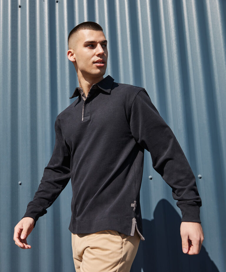 Front Row Super soft long sleeve rugby shirt FR43M, Vivid Promotion Workwear Front Row Super soft long sleeve rugby shirt FR43M, Vivid Promotion Workwear