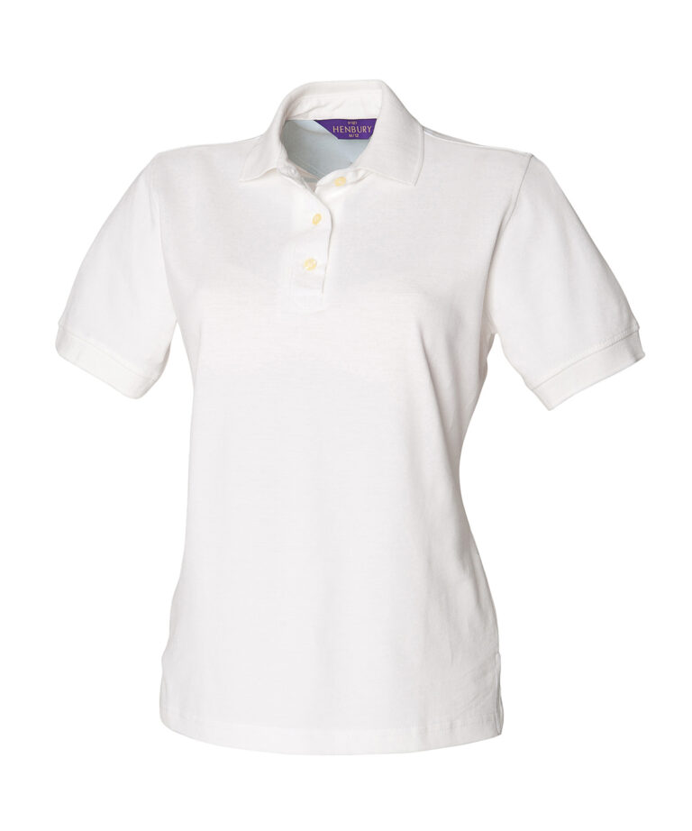 Alternative view of Henbury Women's classic cotton piqu polo shirt HB121