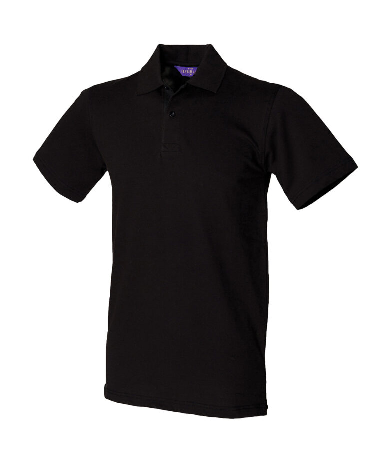 Alternative view of Henbury Stretch piqu polo shirt HB305