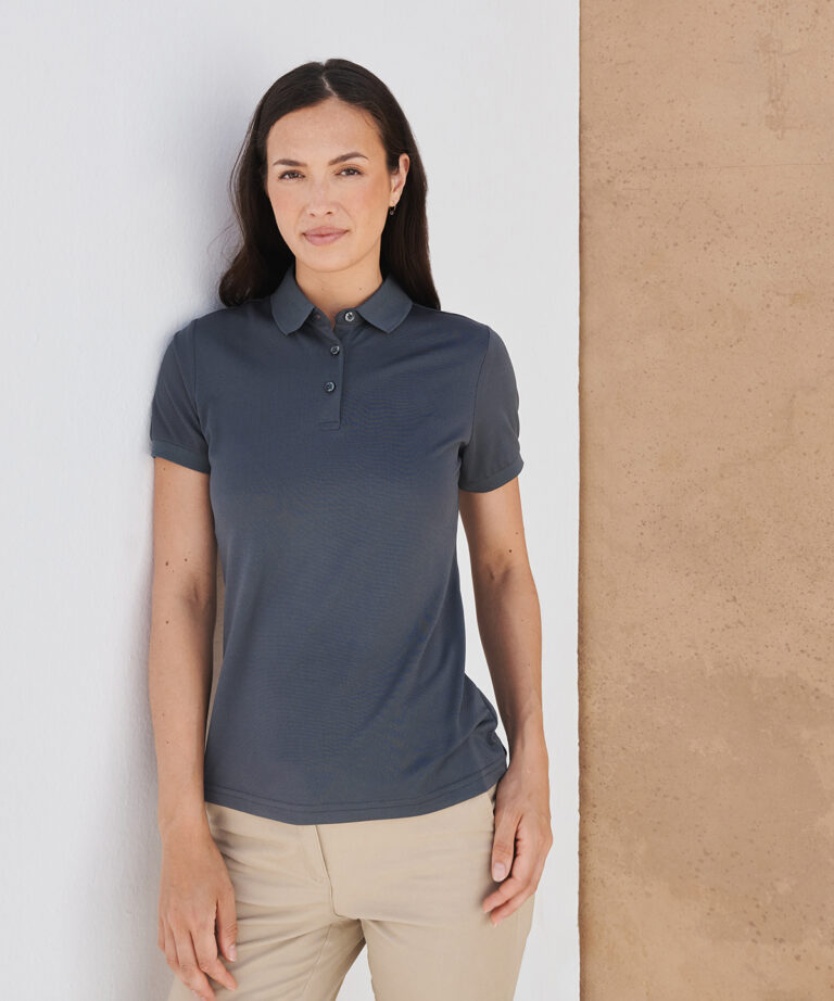 Henbury Womens recycled polyester polo shirt HB466, Vivid Promotion Workwear