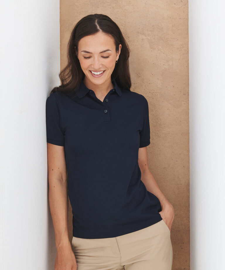 Henbury Womens recycled polyester polo shirt HB466