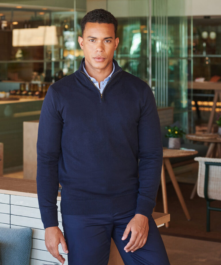Henbury zip jumper HB729
