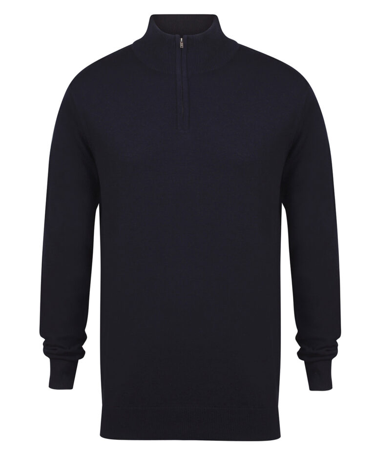 Alternative view of Henbury zip jumper HB729
