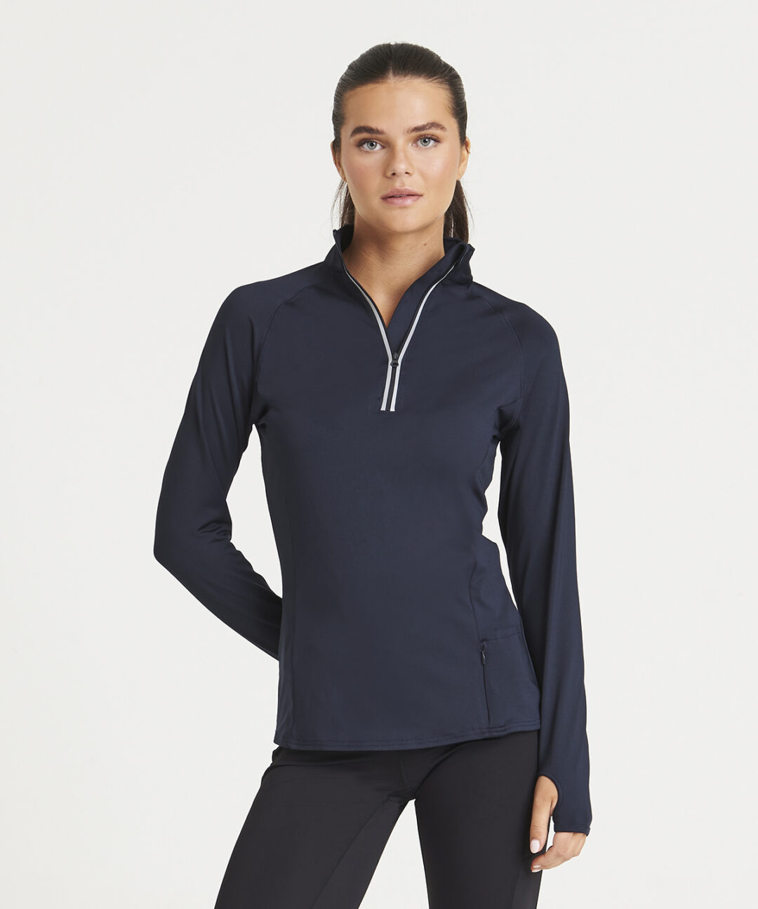 AWDis Just Cool Women&#8217;s Cool Flex long half zip top JC035, Vivid Promotion Workwear