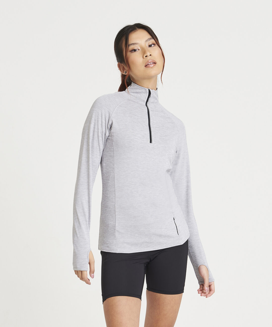 AWDis Just Cool Women&#8217;s Cool Flex long half zip top JC035, Vivid Promotion Workwear