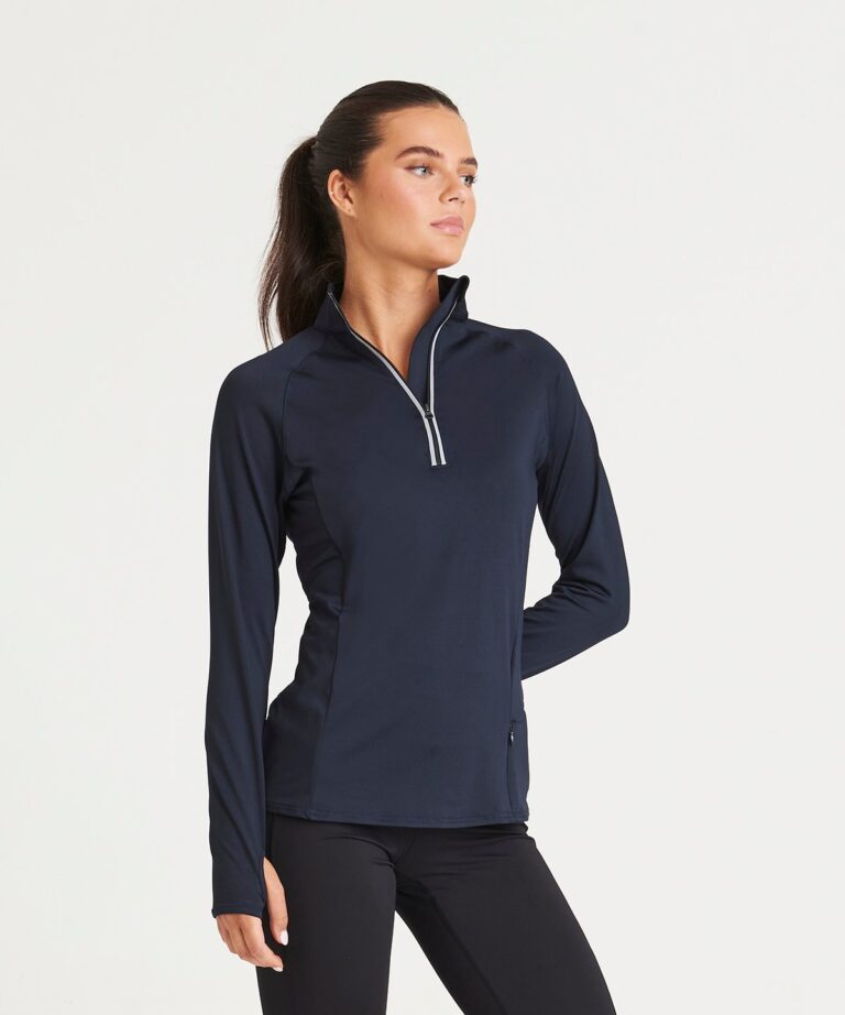 AWDis Just Cool Women&#8217;s Cool Flex long half zip top JC035, Vivid Promotion Workwear
