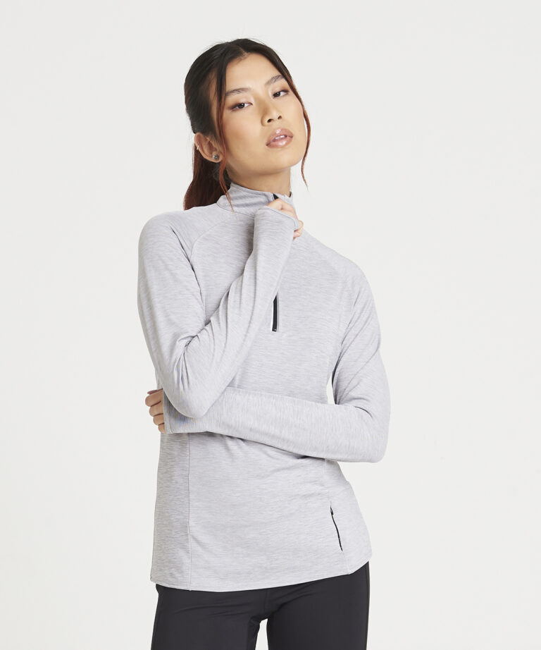 AWDis Just Cool Women&#8217;s Cool Flex long half zip top JC035, Vivid Promotion Workwear