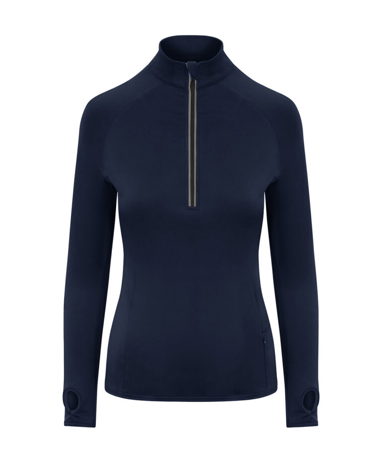 AWDis Just Cool Women&#8217;s Cool Flex long half zip top JC035, Vivid Promotion Workwear