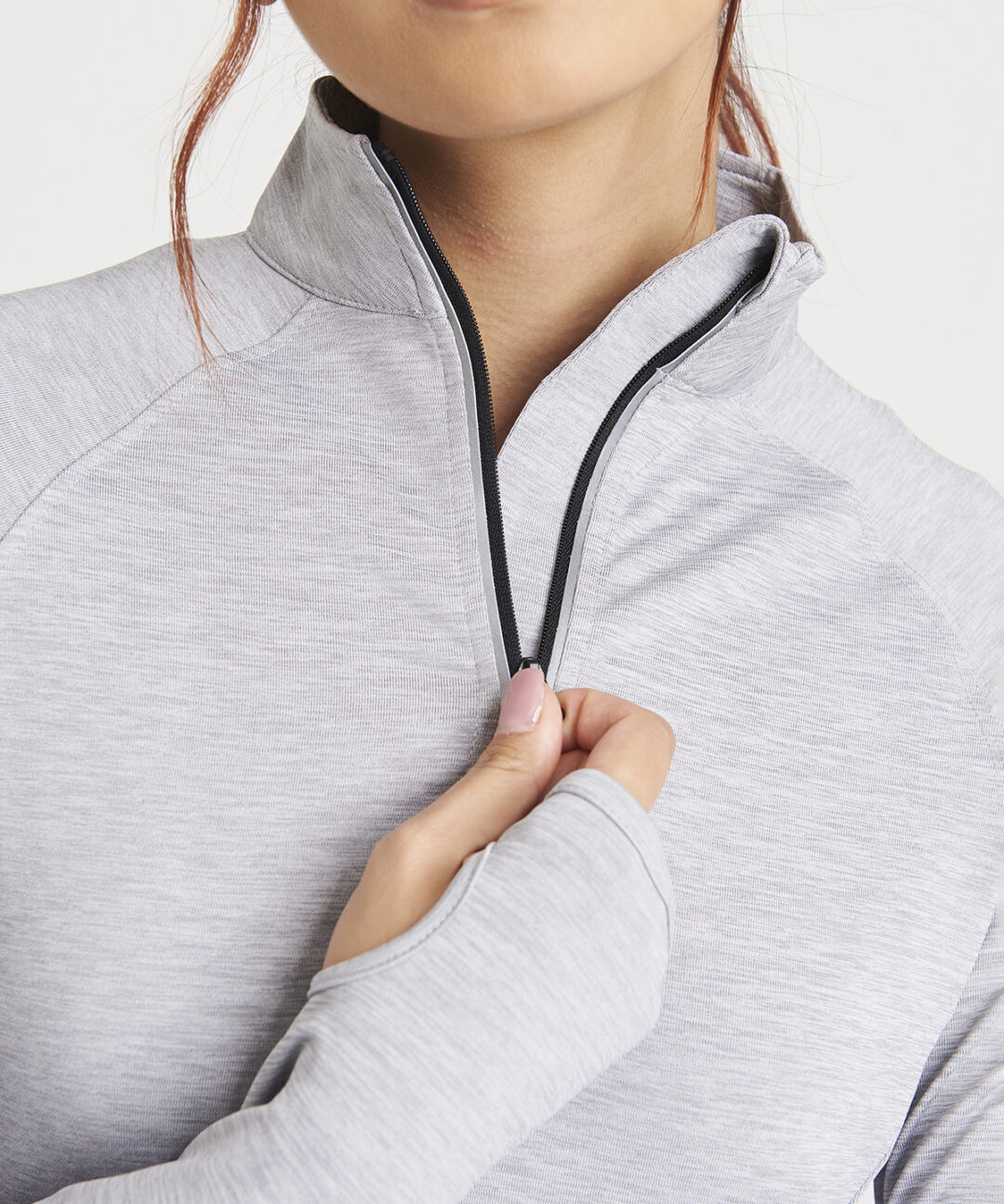 AWDis Just Cool Women&#8217;s Cool Flex long half zip top JC035, Vivid Promotion Workwear