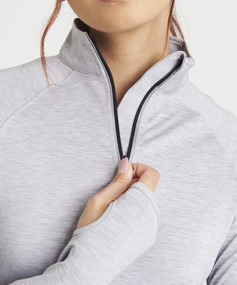 AWDis Just Cool Women&#8217;s Cool Flex long half zip top JC035, Vivid Promotion Workwear