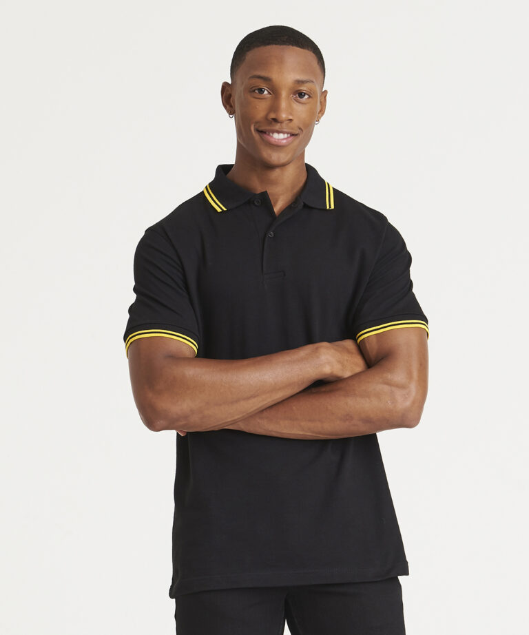 AWDis Just Polo&#8217;s Stretch tipped polo JP003, Vivid Promotion Workwear