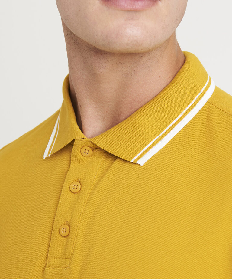AWDis Just Polo&#8217;s Long sleeve tipped 100 polo JP103, Vivid Promotion Workwear