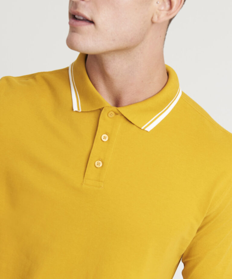 AWDis Just Polo&#8217;s Long sleeve tipped 100 polo JP103, Vivid Promotion Workwear