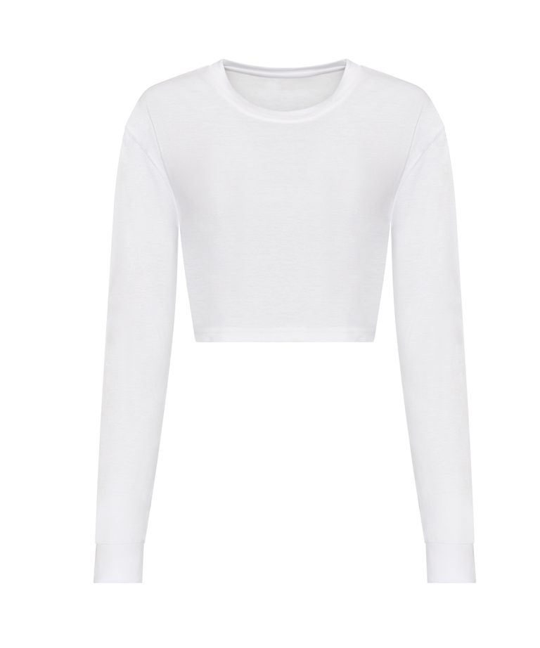 Awdis Just Ts &#8211; Womens Long Sleeve Cropped T JT016, Vivid Promotion Workwear