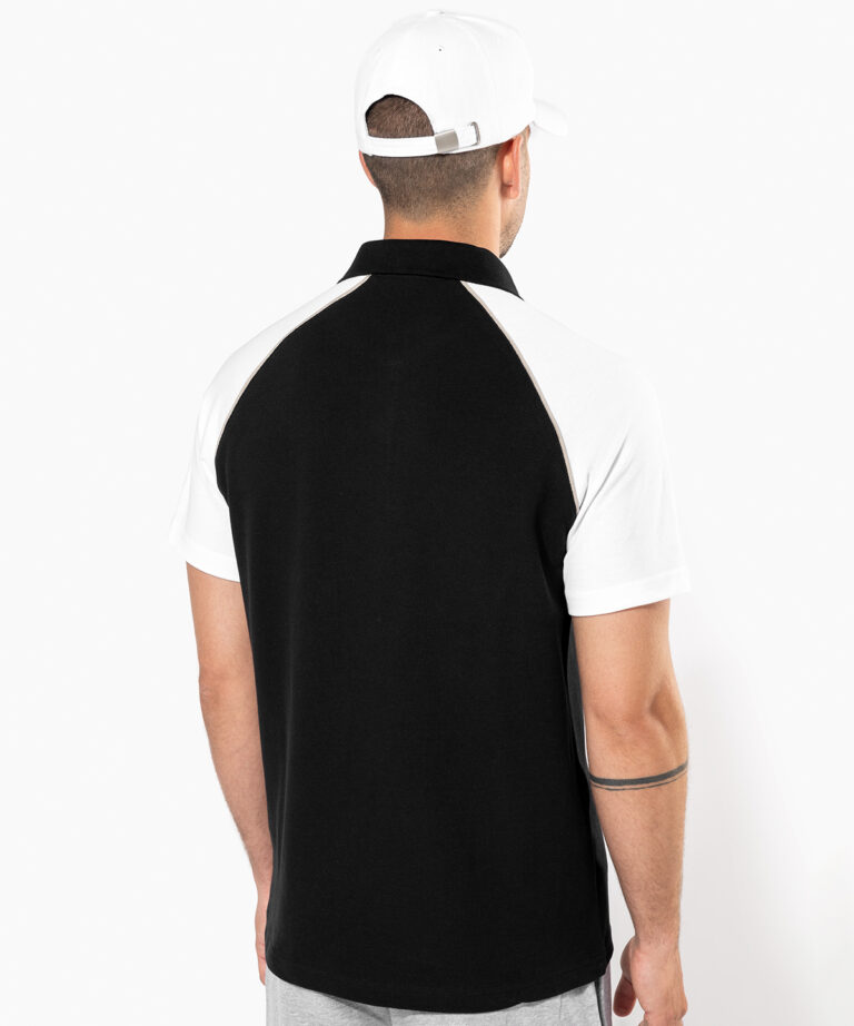 Kariban Polo baseball contrast polo shirt KB226, Vivid Promotion Workwear