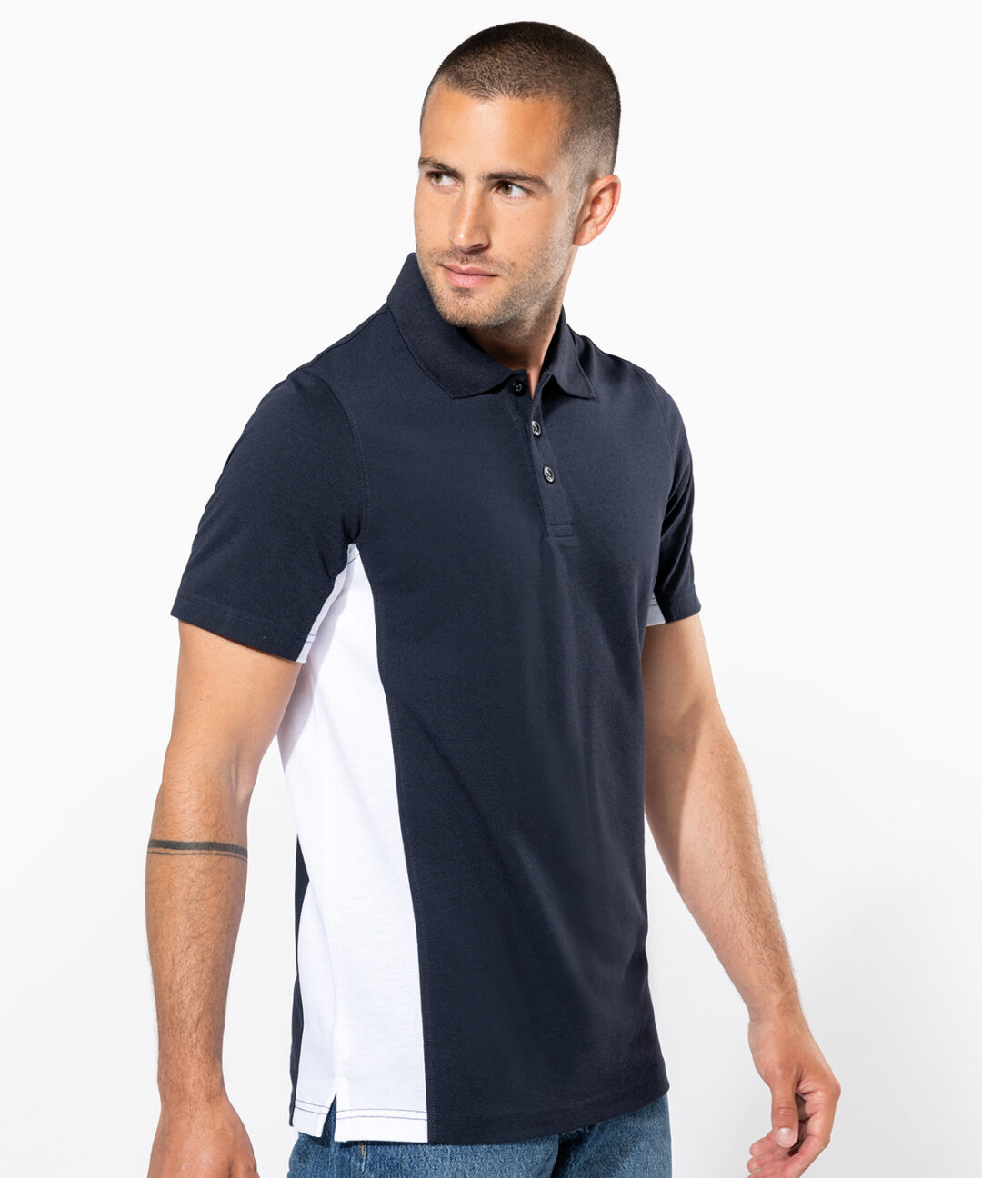 Kariban Flags short sleeve bi colour polo shirt KB232, Vivid Promotion Workwear