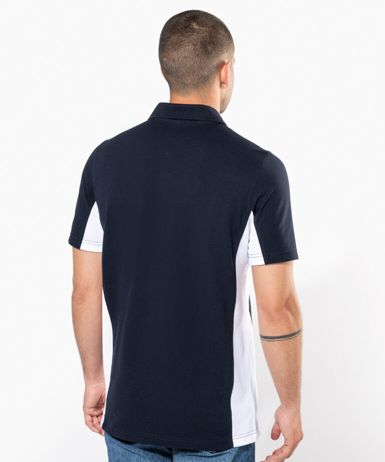 Kariban Flags short sleeve bi colour polo shirt KB232, Vivid Promotion Workwear