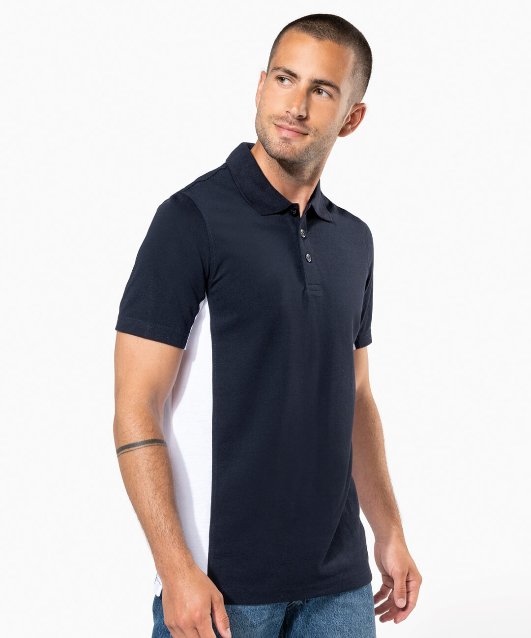 Kariban Flags short sleeve bi colour polo shirt KB232, Vivid Promotion Workwear