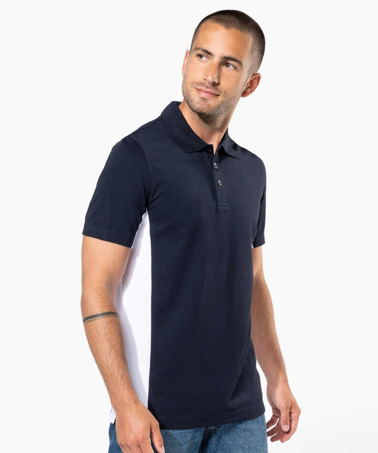 Kariban Flags short sleeve bi colour polo shirt KB232, Vivid Promotion Workwear