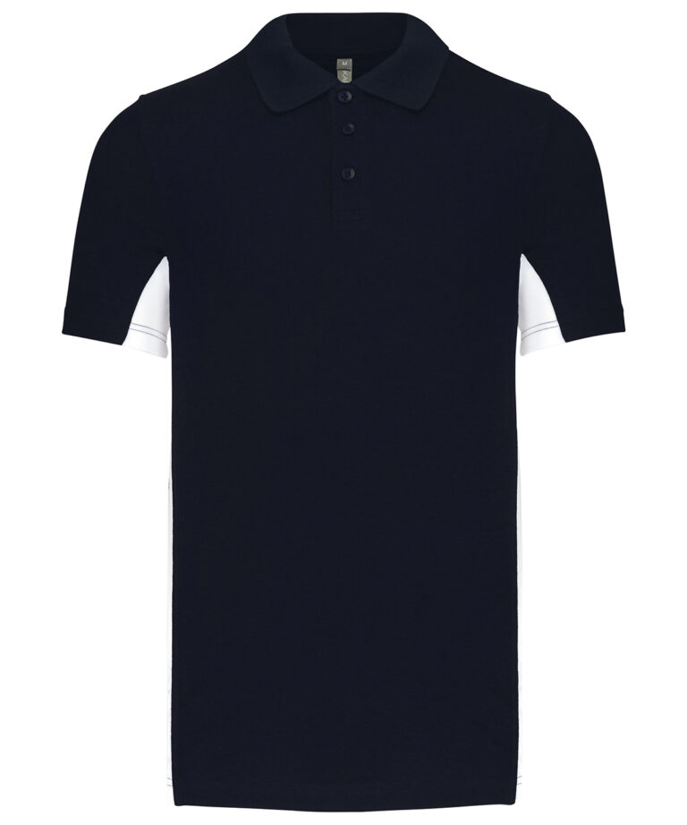 Kariban Flags short sleeve bi colour polo shirt KB232, Vivid Promotion Workwear