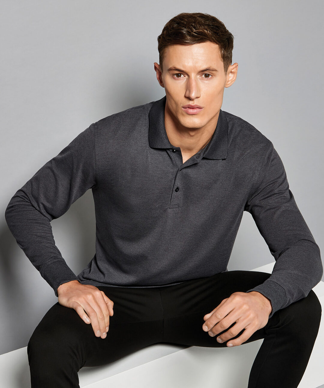 Kustom Kit piqu polo long sleeved (classic fit) KK430, Vivid Promotion Workwear