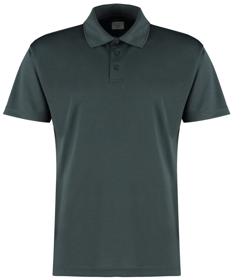 Alternative view of Kustom Kit Regular fit Cooltex plus micro mesh polo KK455
