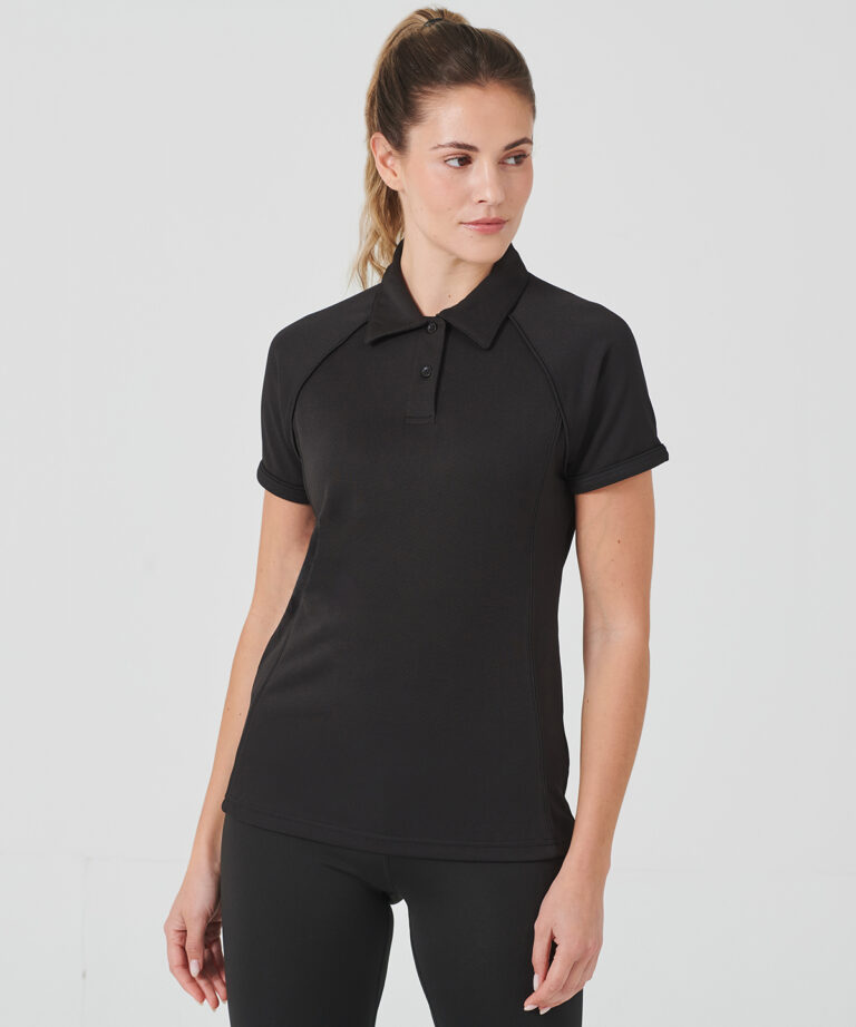 Finden & Hales Women's piped performance polo LV371