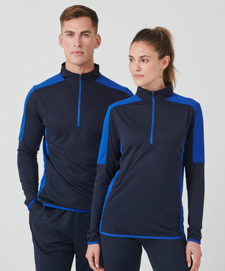 Finden & Hales Zip Mid-layer with Contrast Panelling LV571