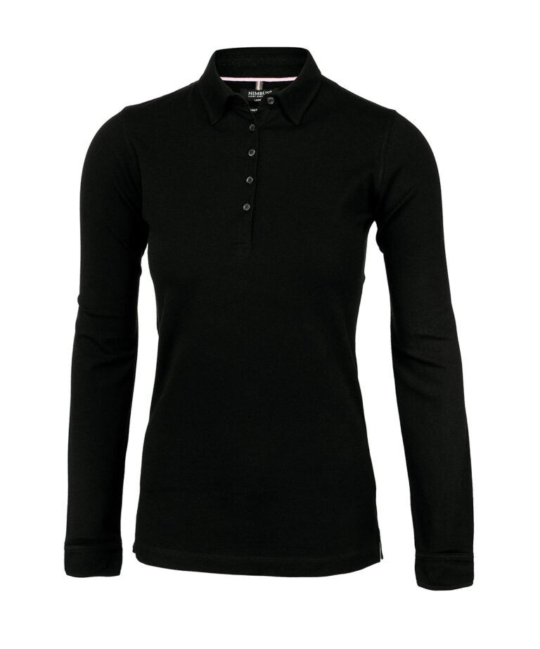 Nimbus Womens Carlington  deluxe long sleeve polo NB71F