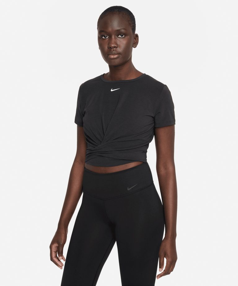 Alternative view of Nike - Womens Nike One Luxe Dri - Fit Short Sleeve Standard Twist Top NK374