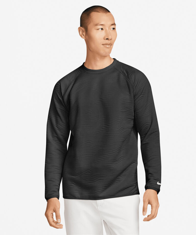 Nike Nike Dri FIT Tour crew quilted top NK394, Vivid Promotion Workwear