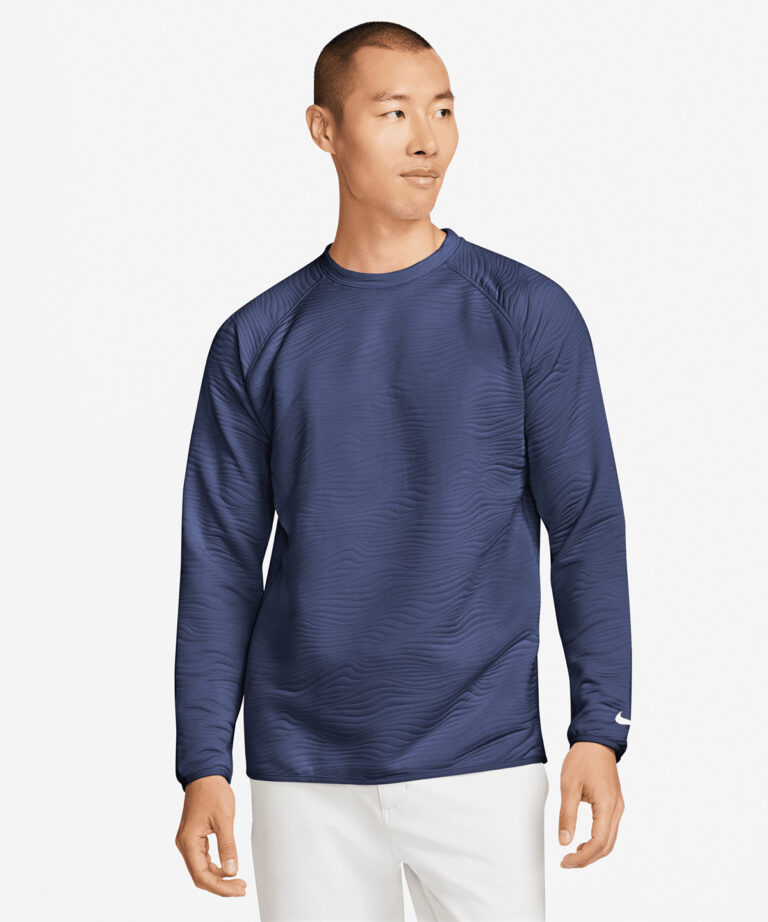 Nike Nike Dri FIT Tour crew quilted top NK394