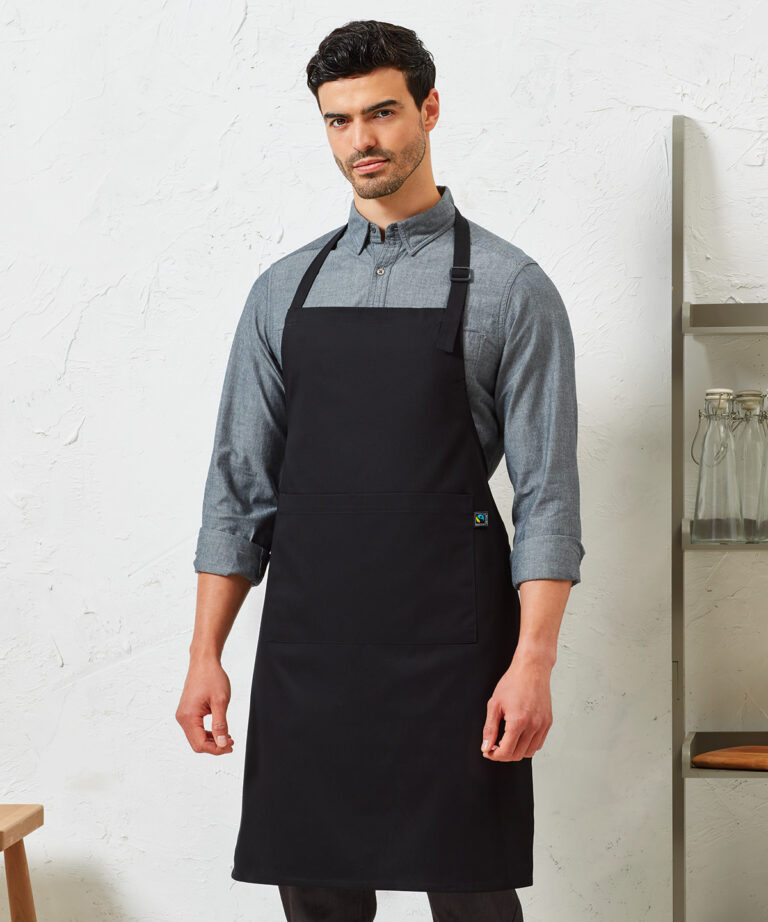 Premier Cotton bib apron  organic and Fairtrade certified PR112