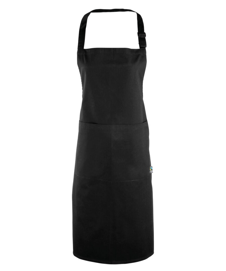 Alternative view of Premier Cotton bib apron  organic and Fairtrade certified PR112