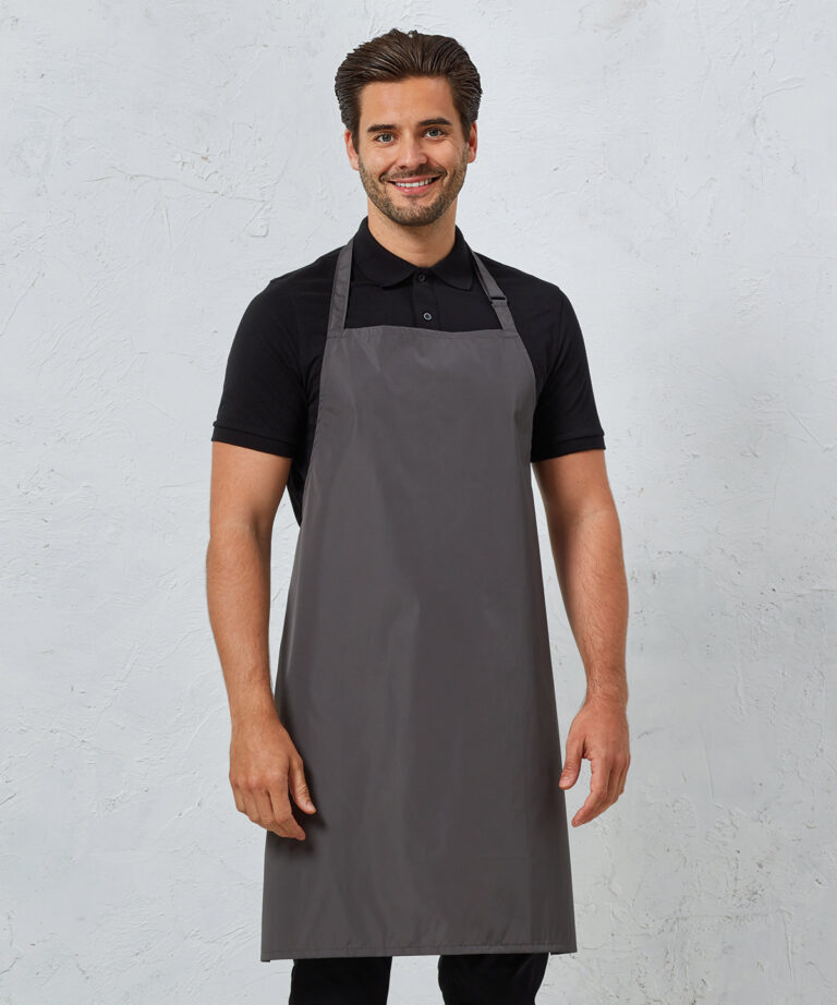 Premier Waterproof bib apron PR115, Vivid Promotion Workwear