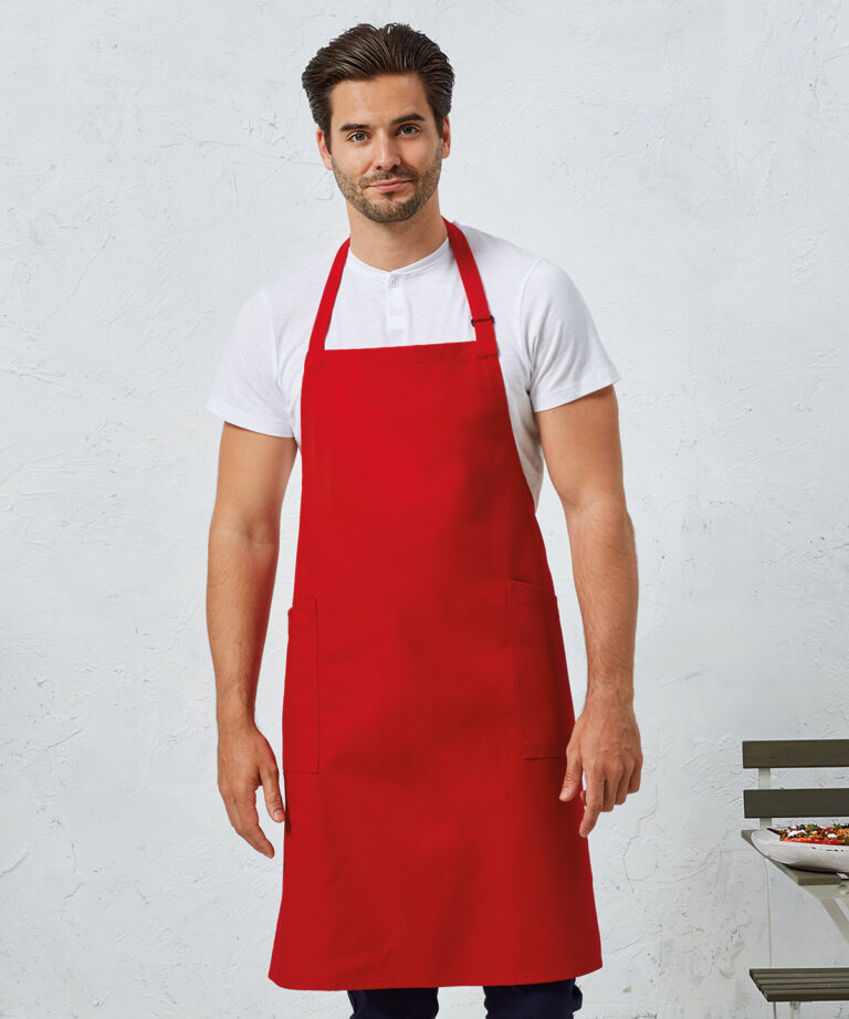 Premier Recycled Polyester &#038; Organic Cotton Apron PR120, Vivid Promotion Workwear