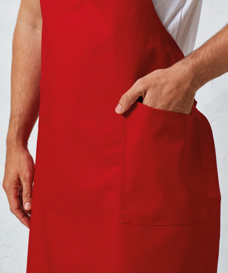 Premier Recycled Polyester &#038; Organic Cotton Apron PR120, Vivid Promotion Workwear