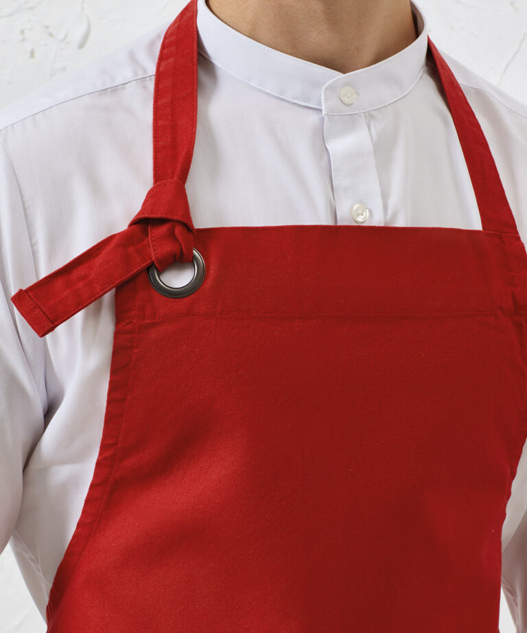 Premier Calibre heavy cotton canvas bib apron PR130, Vivid Promotion Workwear