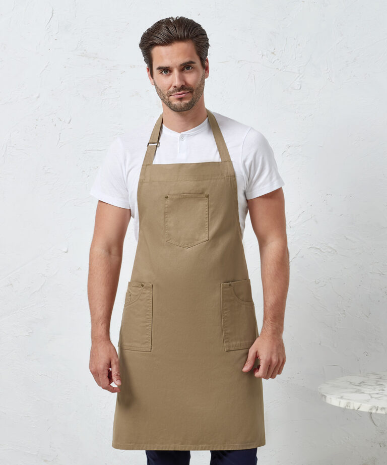 Premier Chino cotton bib apron PR132