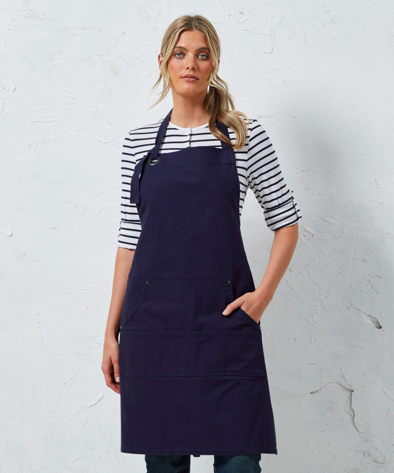 Alternative view of Premier Calibre heavy cotton canvas pocket apron PR137
