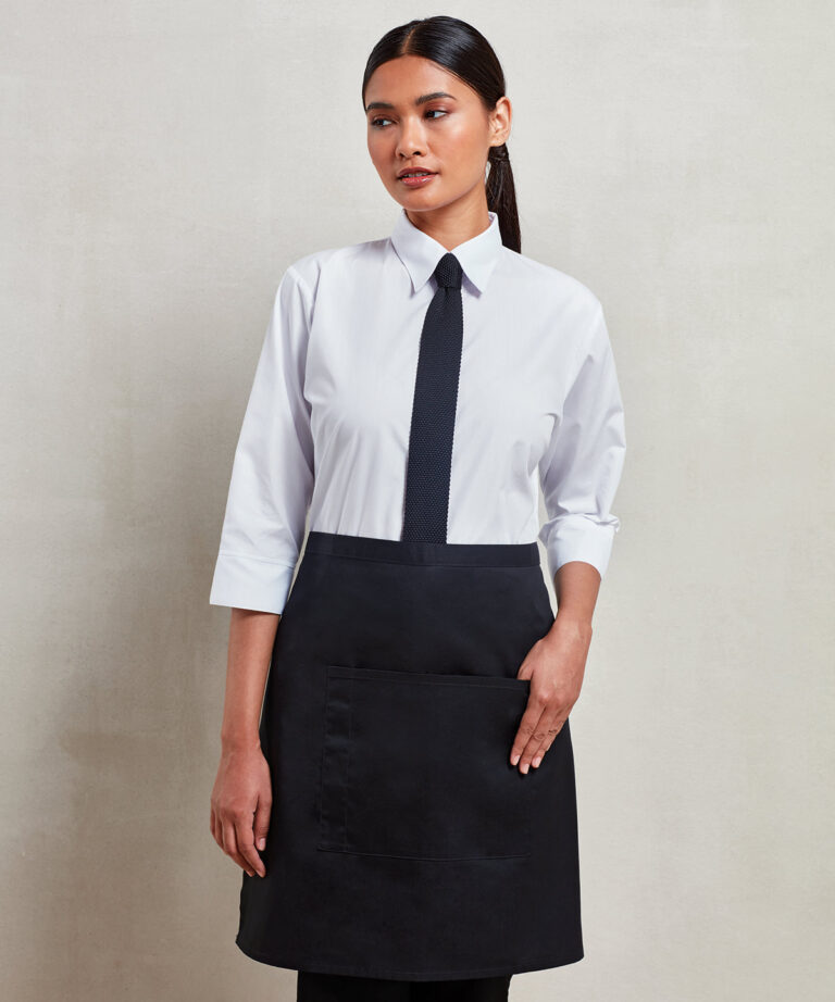Alternative view of Premier Colours collection mid length pocket apron PR141